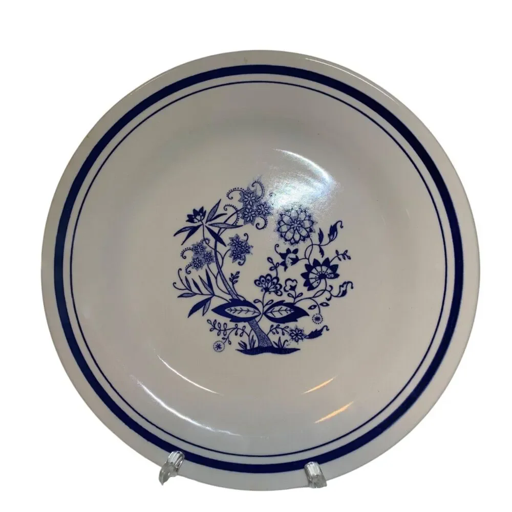 Vintage Oxford Blue and White Floral 9